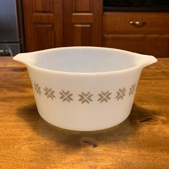 Pyrex Other - Vintage Pyrex Town and Country (Brown on White) - #473 - 1 Qt. Casserole Dish